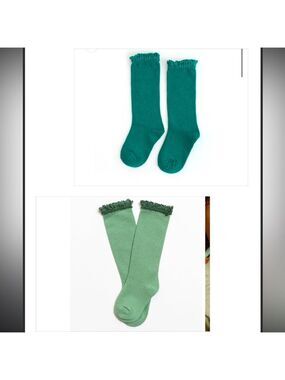 Little Stocking Co. bundle of 2 Lace Top Knee Highs